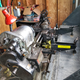 A little dusty from the trip. The paint is worn, as excpected on an 80 year old machine, but condition is actually quite good. (I have a feeling it may be closer to the 1500lb rating of my cheap pallet forks than originally estimated)